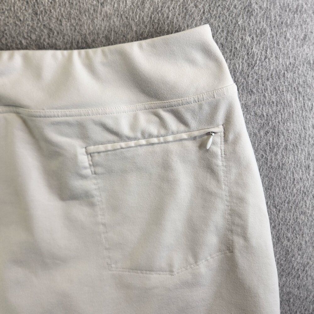 Footjoy Skort Womens L White Jersey Knit Zip Pocket Short Lined Skirt Golf FJ - Picture 6 of 13